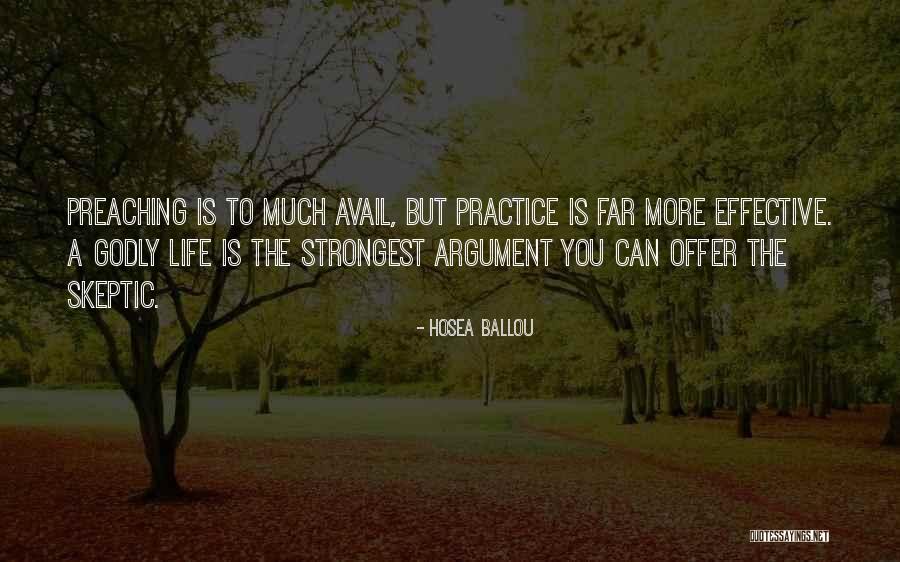 Strongest Life Quotes By Hosea Ballou Strongest Life Quotes By Hosea Ballou