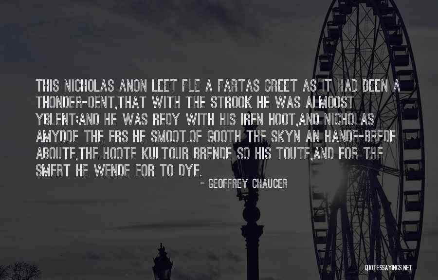 Strook Quotes By Geoffrey Chaucer Strook Quotes By Geoffrey Chaucer