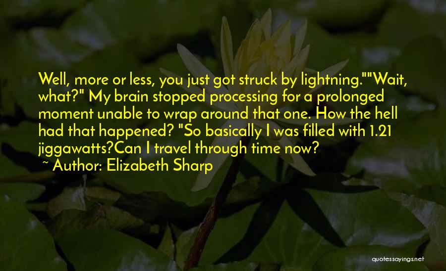 Struck By Lightning Funny Quotes By Elizabeth Sharp