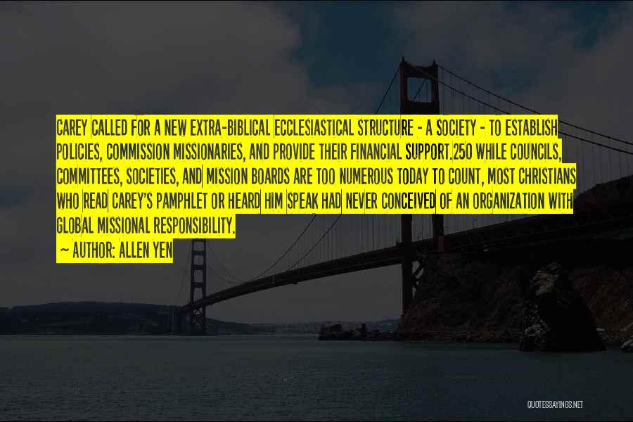 Structure And Organization Quotes By Allen Yen