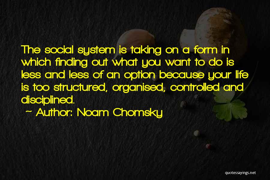 Structured Life Quotes By Noam Chomsky