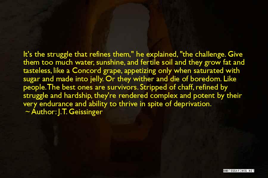 Struggle And Hardship Quotes By J.T. Geissinger