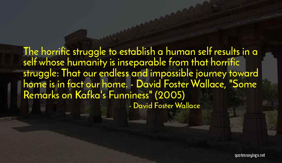 Struggle And Journey Quotes By David Foster Wallace Struggle And Journey Quotes By David Foster Wallace