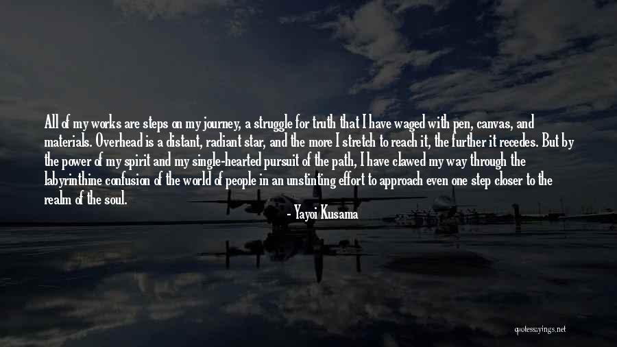 Struggle And Journey Quotes By Yayoi Kusama Struggle And Journey Quotes By Yayoi Kusama