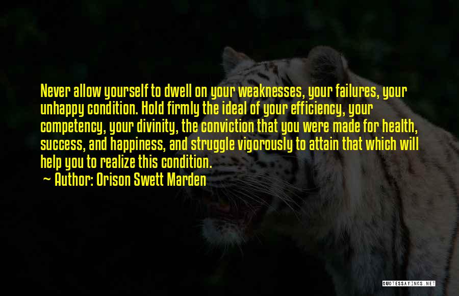 Struggle For Happiness Quotes By Orison Swett Marden