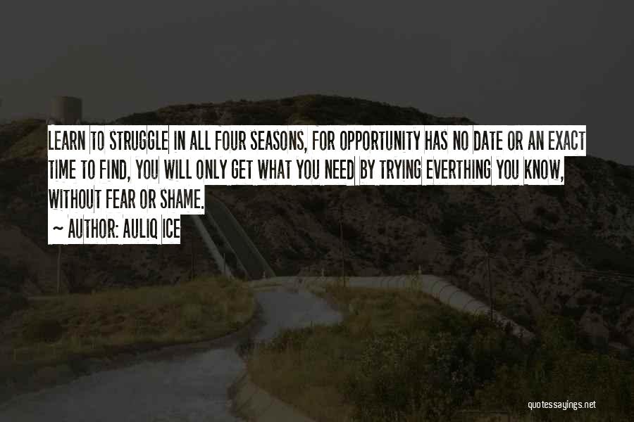 Struggle For Success Quotes By Auliq Ice