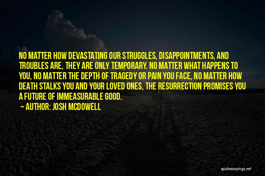 Struggles And Pain Quotes By Josh McDowell