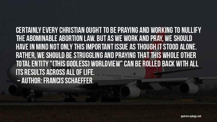 Struggling Christian Quotes By Francis Schaeffer