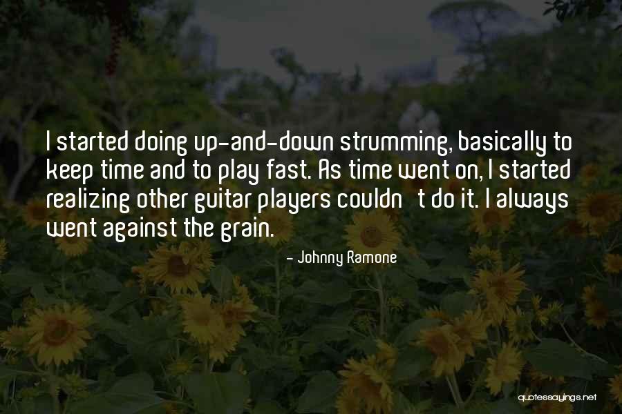 Strumming Guitar Quotes By Johnny Ramone