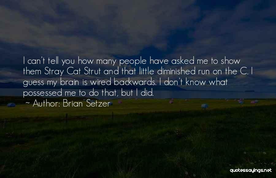 Strut Quotes By Brian Setzer