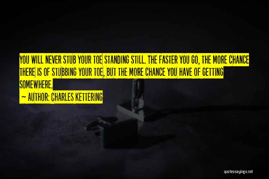 Stubbing Toe Quotes By Charles Kettering