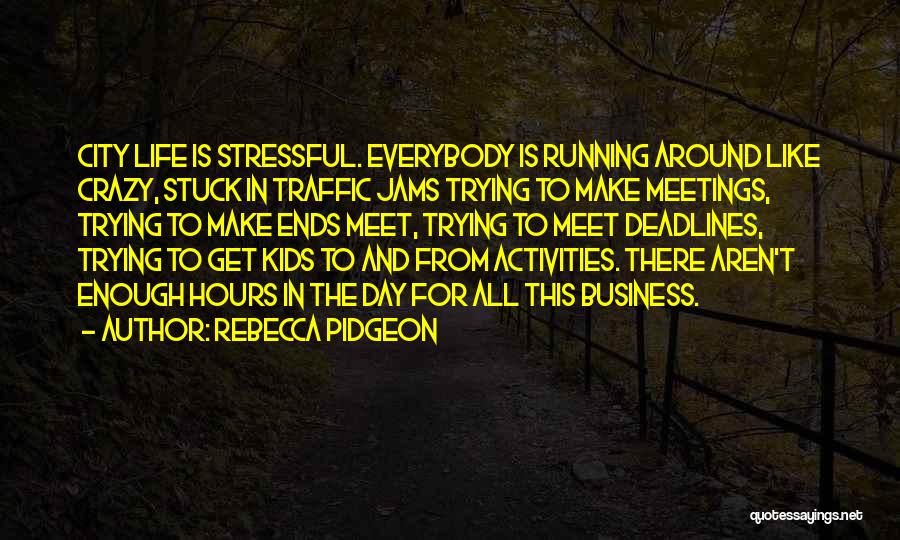 Stuck In Traffic Quotes By Rebecca Pidgeon