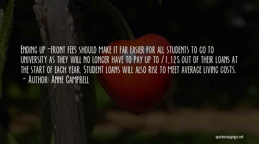 Student Loans Quotes By Anne Campbell