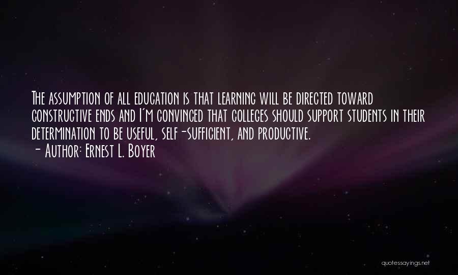 Students And Education Quotes By Ernest L. Boyer