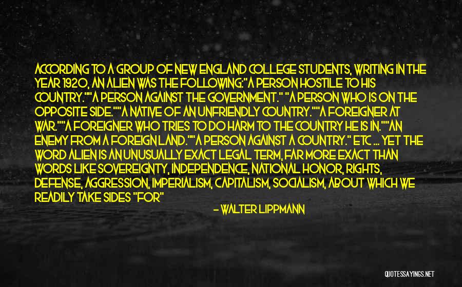 Students Going To College Quotes By Walter Lippmann