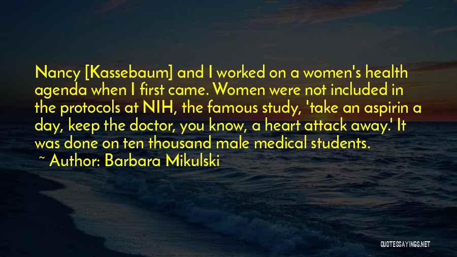 Students Health Quotes By Barbara Mikulski