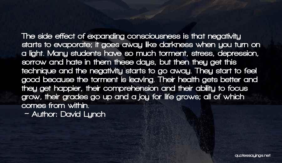 Students Health Quotes By David Lynch