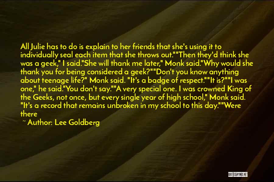 Students In High School Quotes By Lee Goldberg