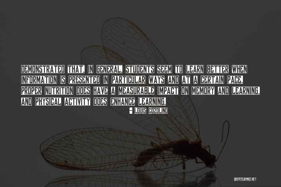 Students Learning Quotes By Louis Cozolino Students Learning Quotes By Louis Cozolino