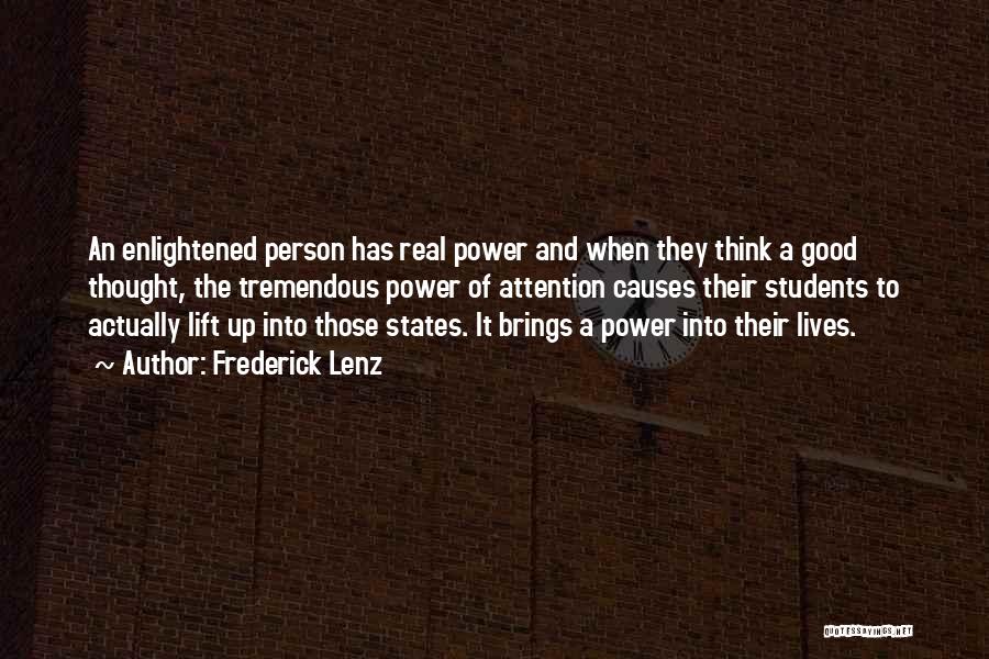 Students Power Quotes By Frederick Lenz