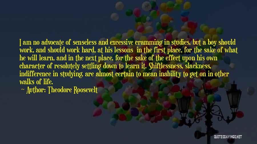 Studies First Quotes By Theodore Roosevelt