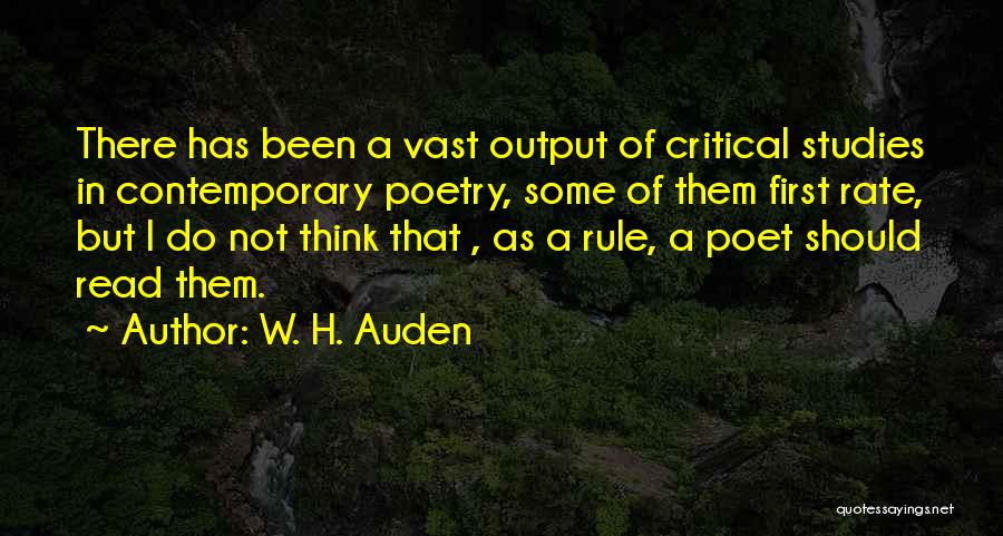 Studies First Quotes By W. H. Auden