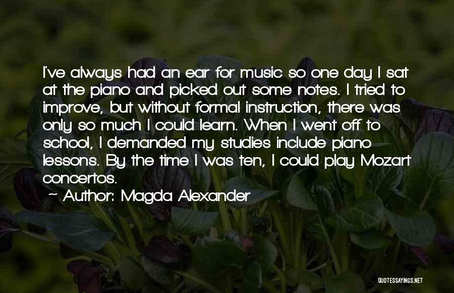 Studies School Quotes By Magda Alexander