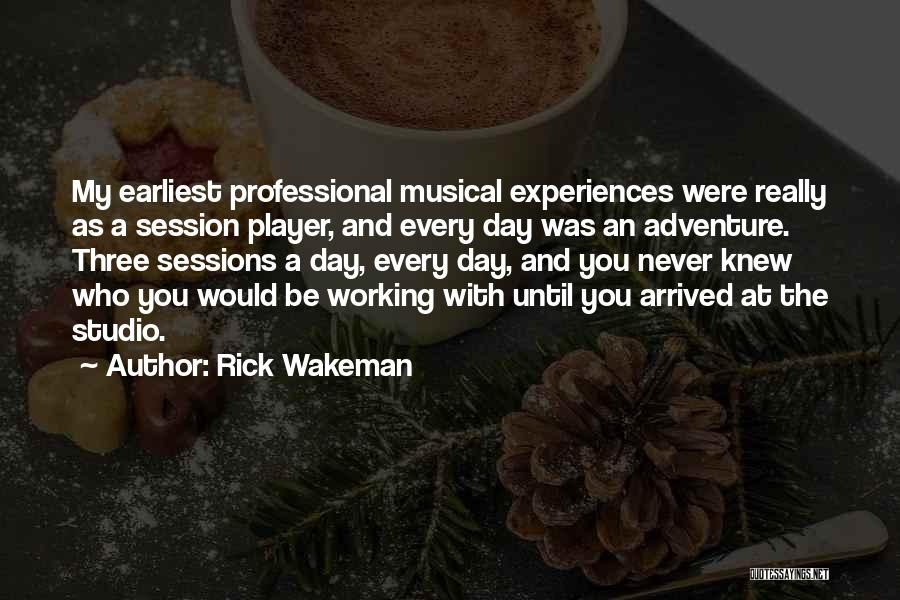 Studio Session Quotes By Rick Wakeman