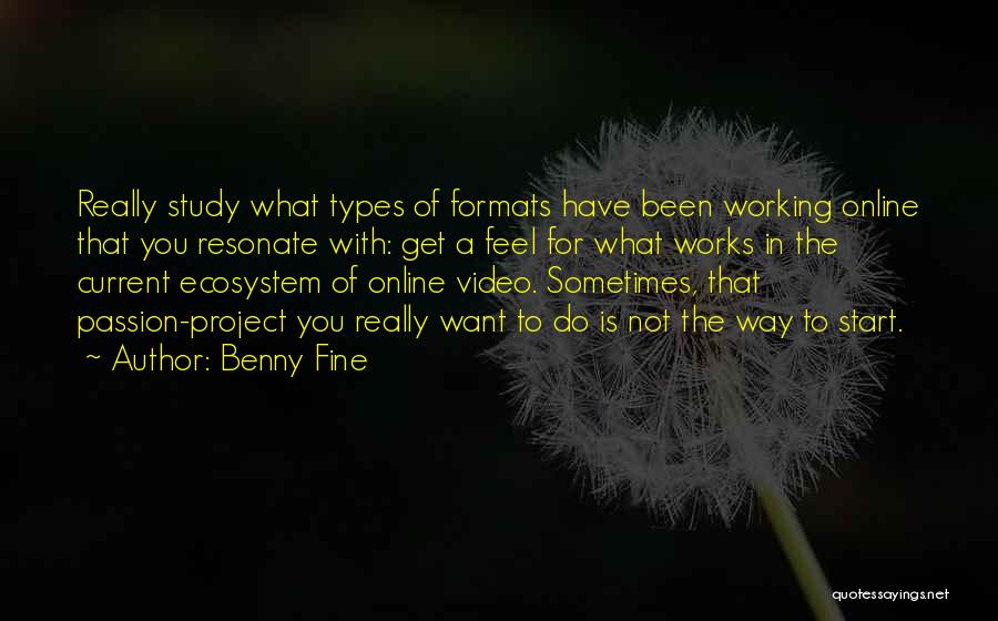 Study Quotes By Benny Fine