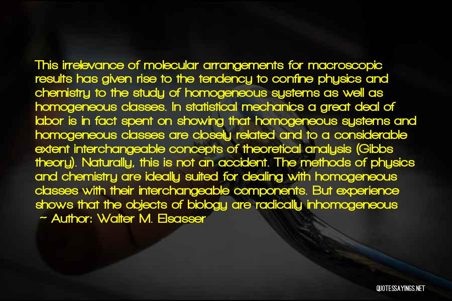 Study Quotes By Walter M. Elsasser