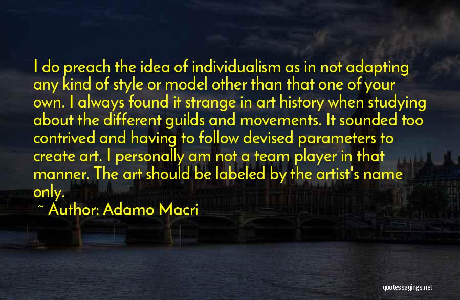 Studying Art History Quotes By Adamo Macri