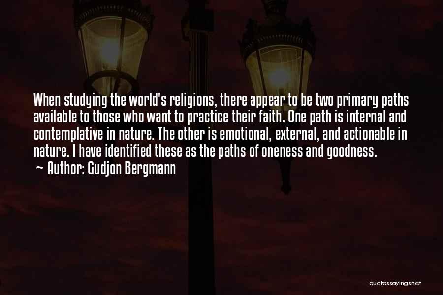 Studying Religion Quotes By Gudjon Bergmann