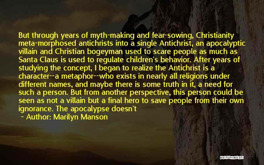Studying Religion Quotes By Marilyn Manson