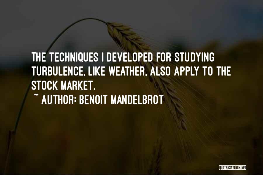 Studying Techniques Quotes By Benoit Mandelbrot