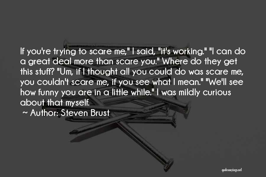 Stuff Not Working Out Quotes By Steven Brust