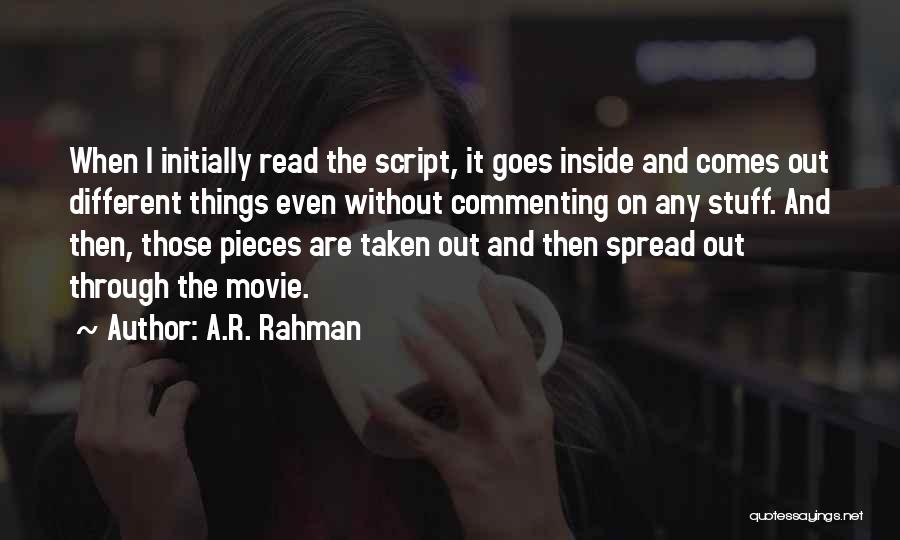 Stuff Things Quotes By A.R. Rahman