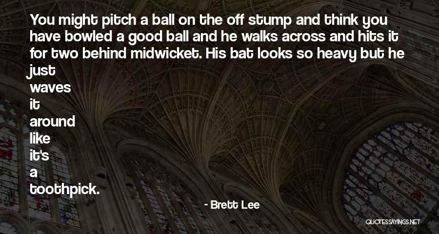 Stump Quotes By Brett Lee Stump Quotes By Brett Lee