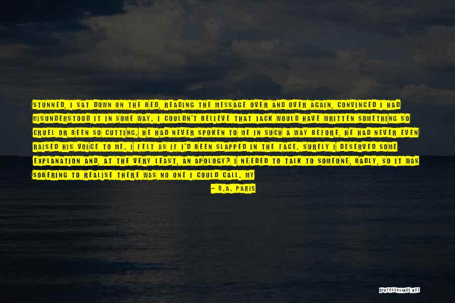 Stunned In A Way Quotes By B.A. Paris Stunned In A Way Quotes By B.A. Paris