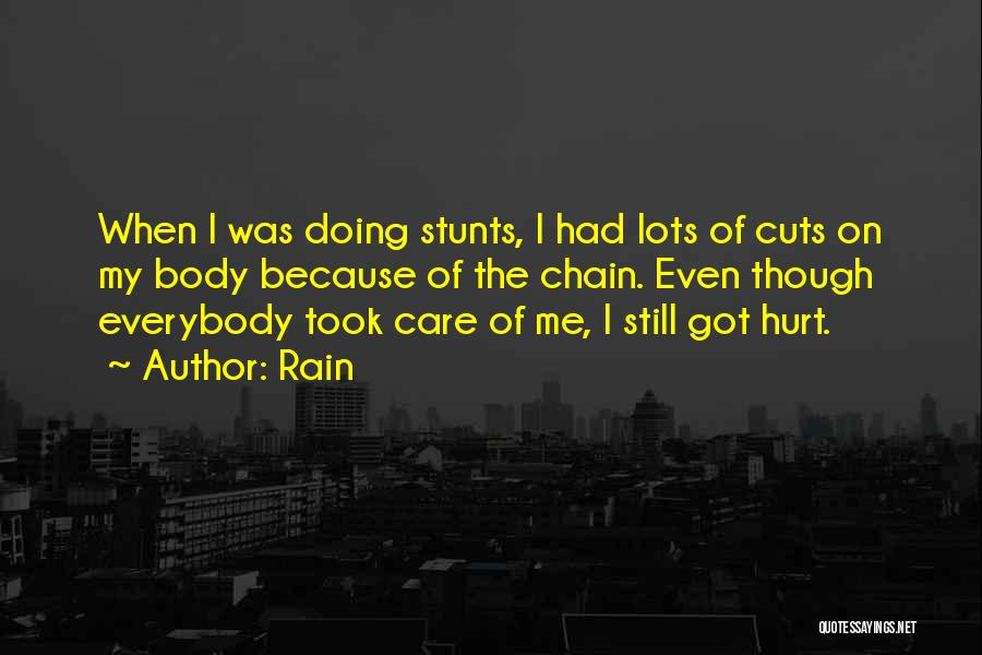 Stunts Quotes By Rain