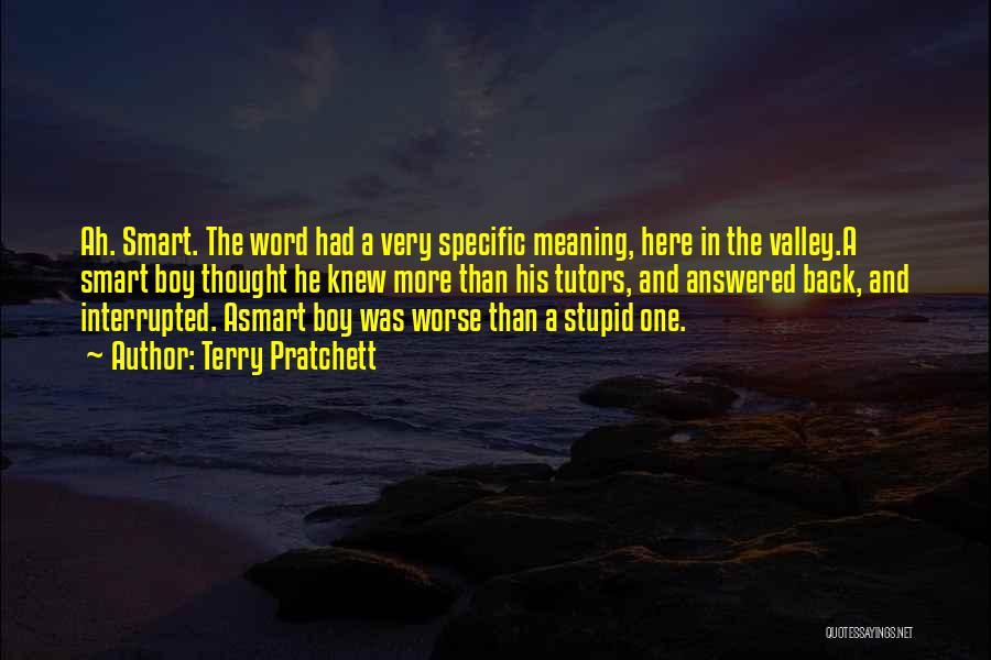 Stupid And Smart Quotes By Terry Pratchett