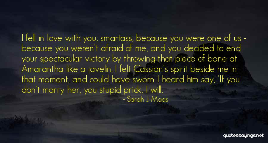 Stupid Because Of Love Quotes By Sarah J. Maas