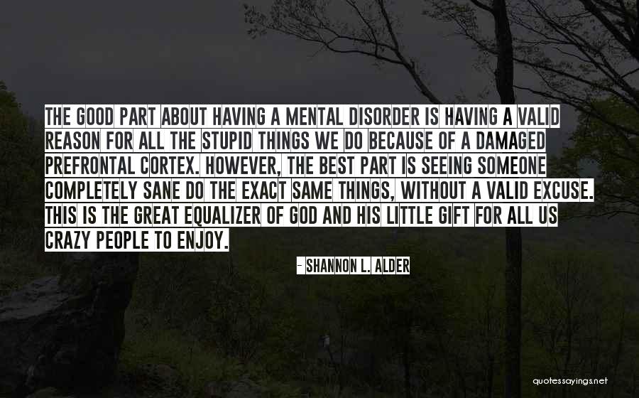 Stupid Because Of Love Quotes By Shannon L. Alder