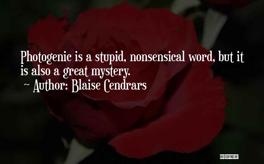 Stupid But Great Quotes By Blaise Cendrars