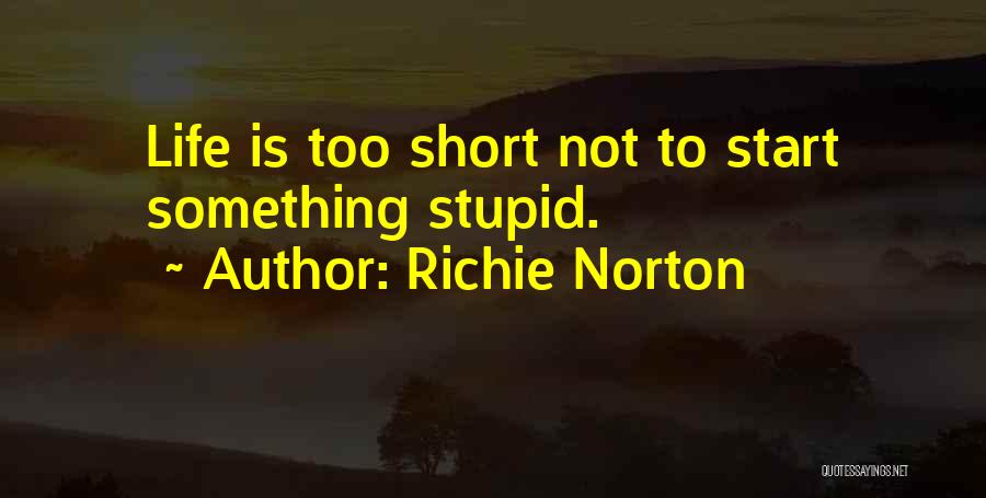 Stupid But Inspirational Quotes By Richie Norton