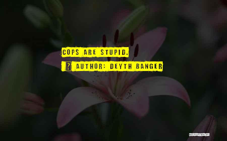Stupid Cops Quotes By Deyth Banger