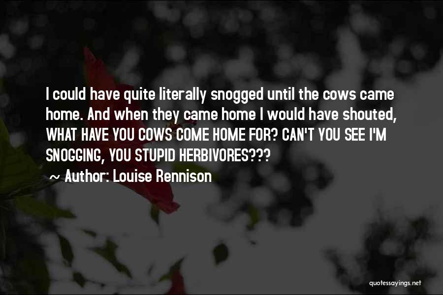 Stupid Cows Quotes By Louise Rennison