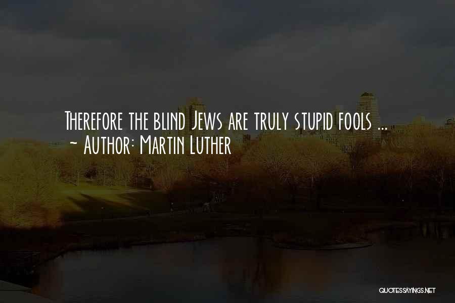 Stupid Fools Quotes By Martin Luther