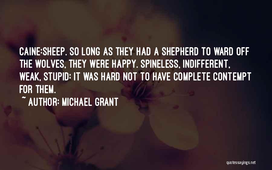 Stupid Happy Quotes By Michael Grant