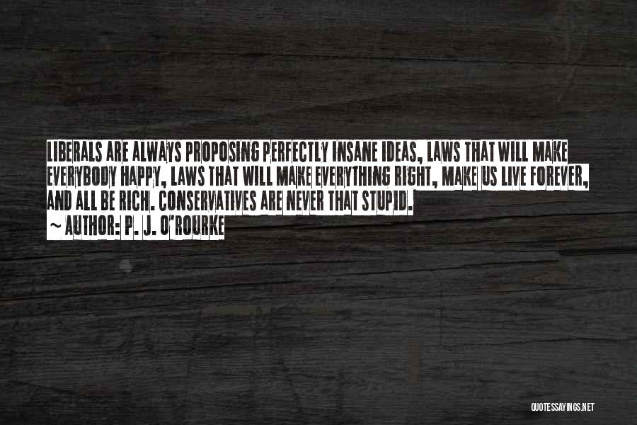 Stupid Happy Quotes By P. J. O'Rourke