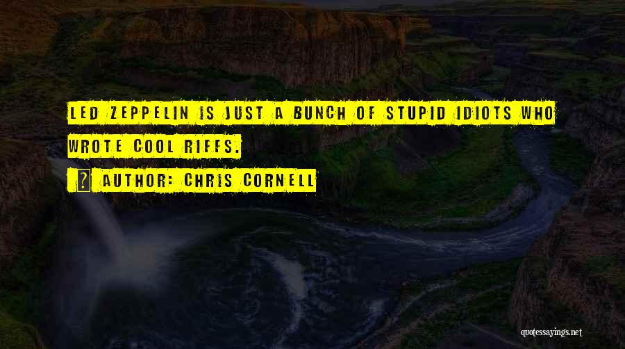 Stupid Idiot Quotes By Chris Cornell
